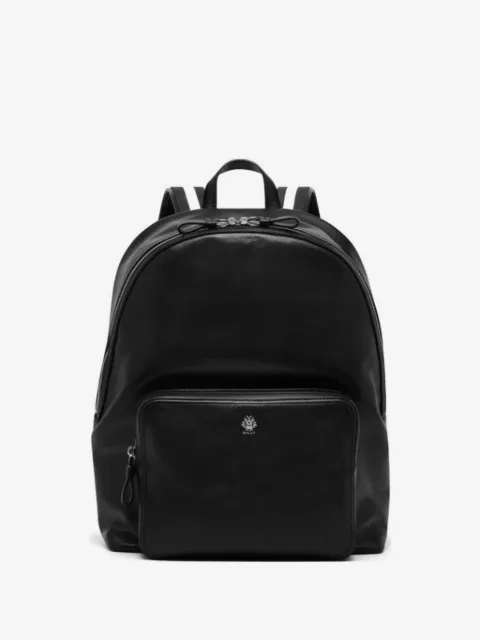 Bally logo-plaque striped-strap backpack