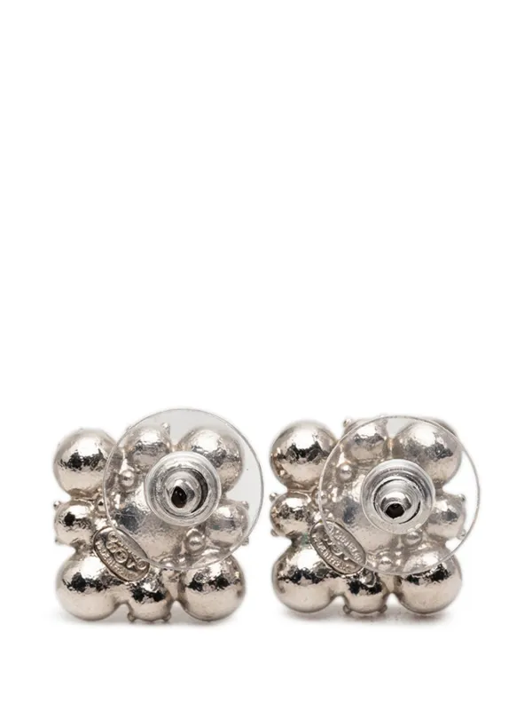 CHANEL Pre-Owned 2009 ココマーク ブラス ビジュー フローラル 