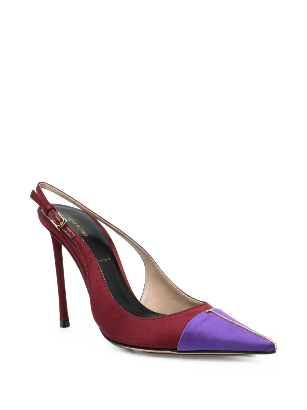 TOM FORD 105mm Thea slingback pumps Paars