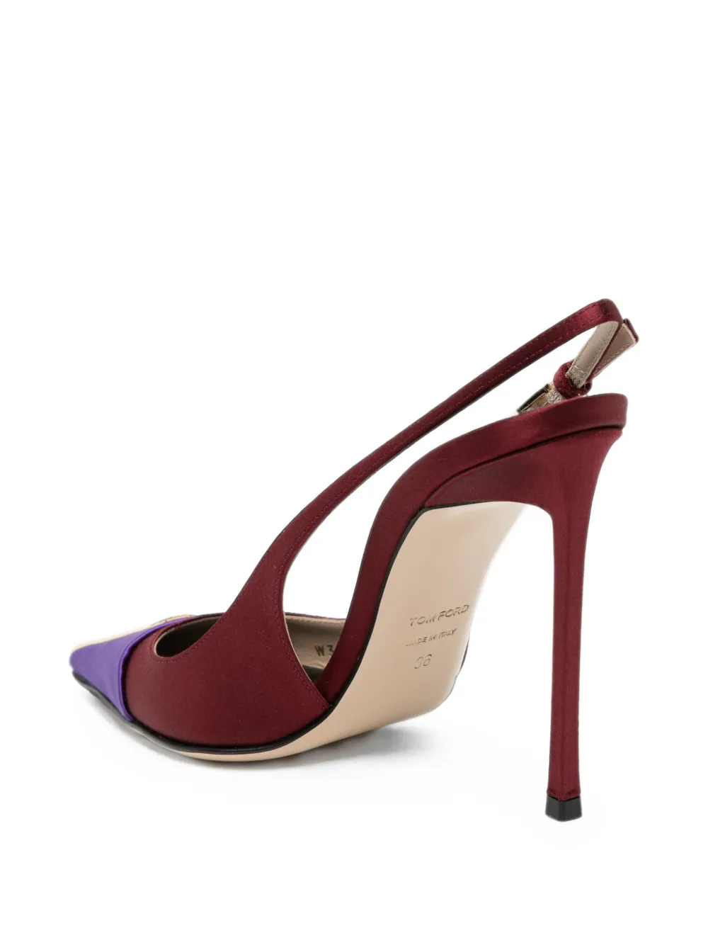 TOM FORD 105mm Thea slingback pumps Paars