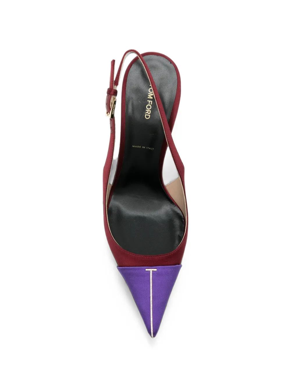 TOM FORD 105mm Thea slingback pumps Paars