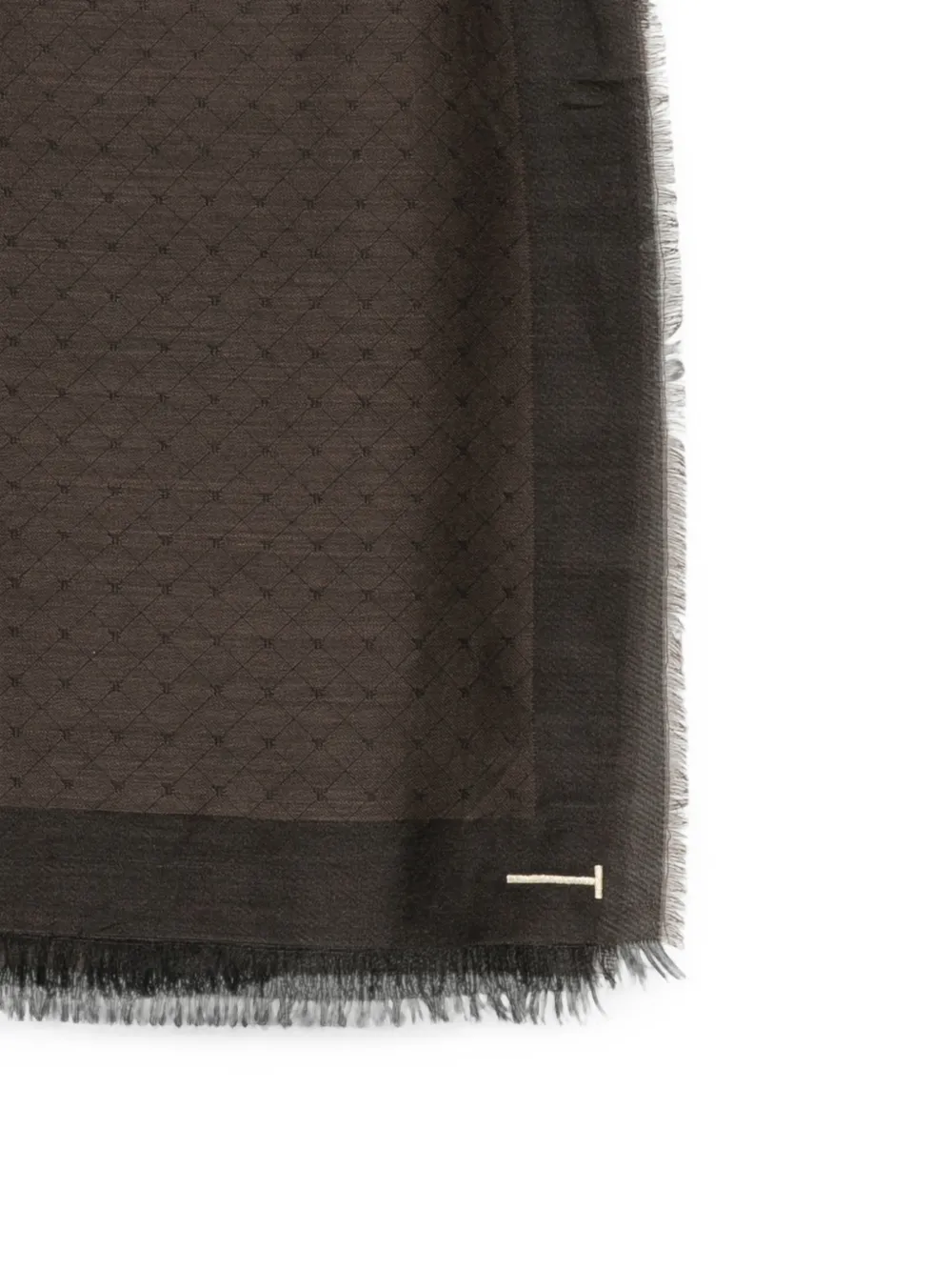 TOM FORD Sjaal met monogram jacquard Bruin