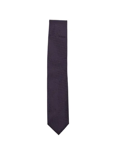 TOM FORD net-pattern satin tie