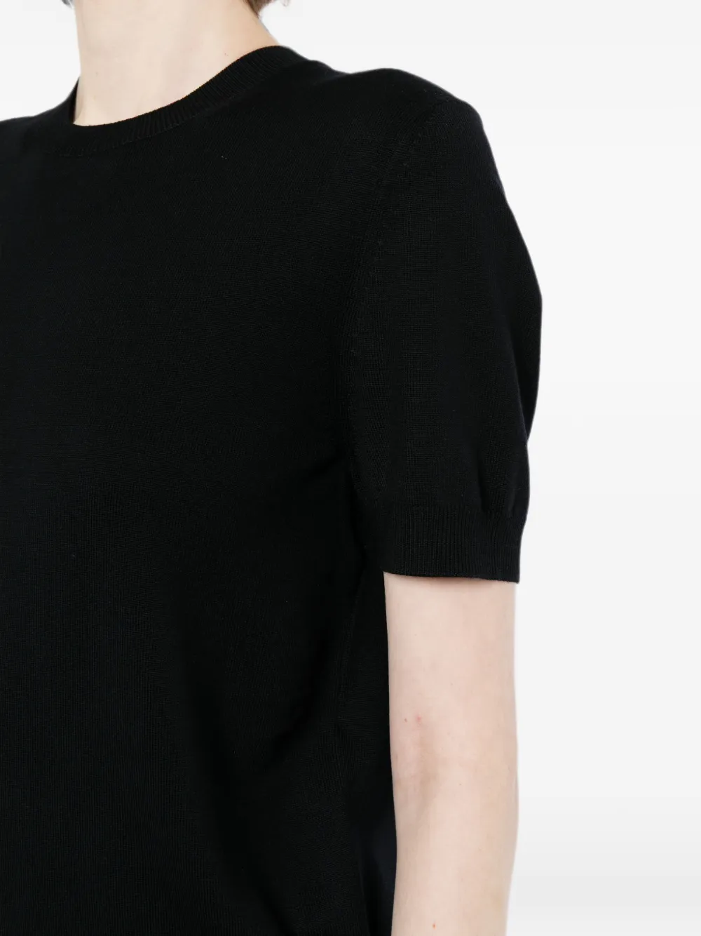 Tom Ford Wool Crew-neck T-shirt In Pattern