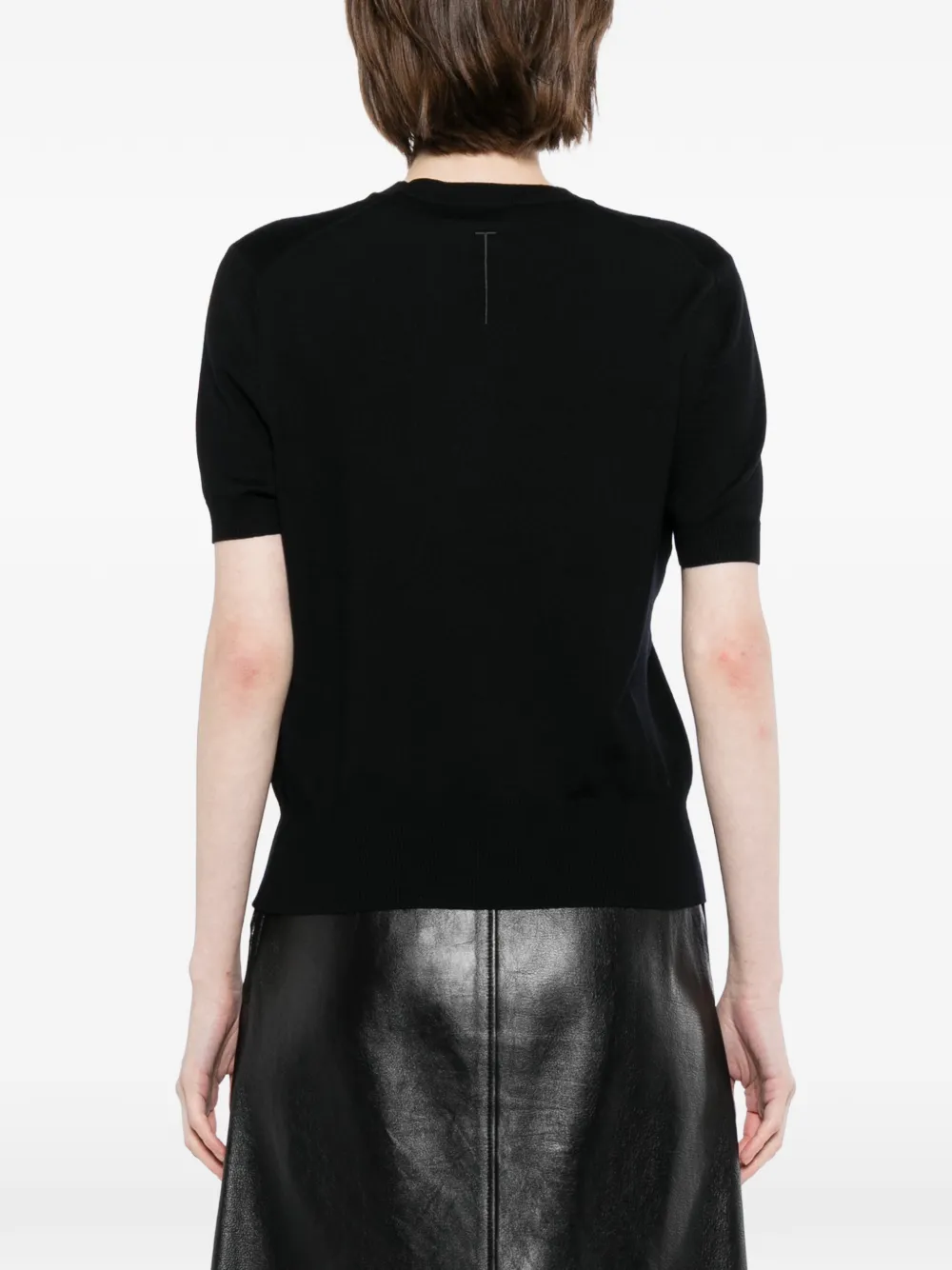 Tom Ford Wool Crew-neck T-shirt In Pattern