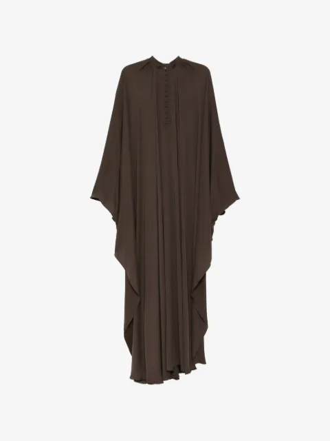 TOM FORD gathered maxi silk dress