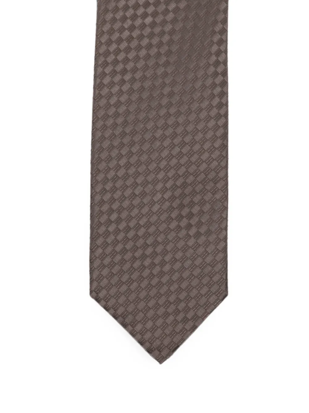 Tom Ford Slim Textured Pattern Mens Silk Tie In Brown