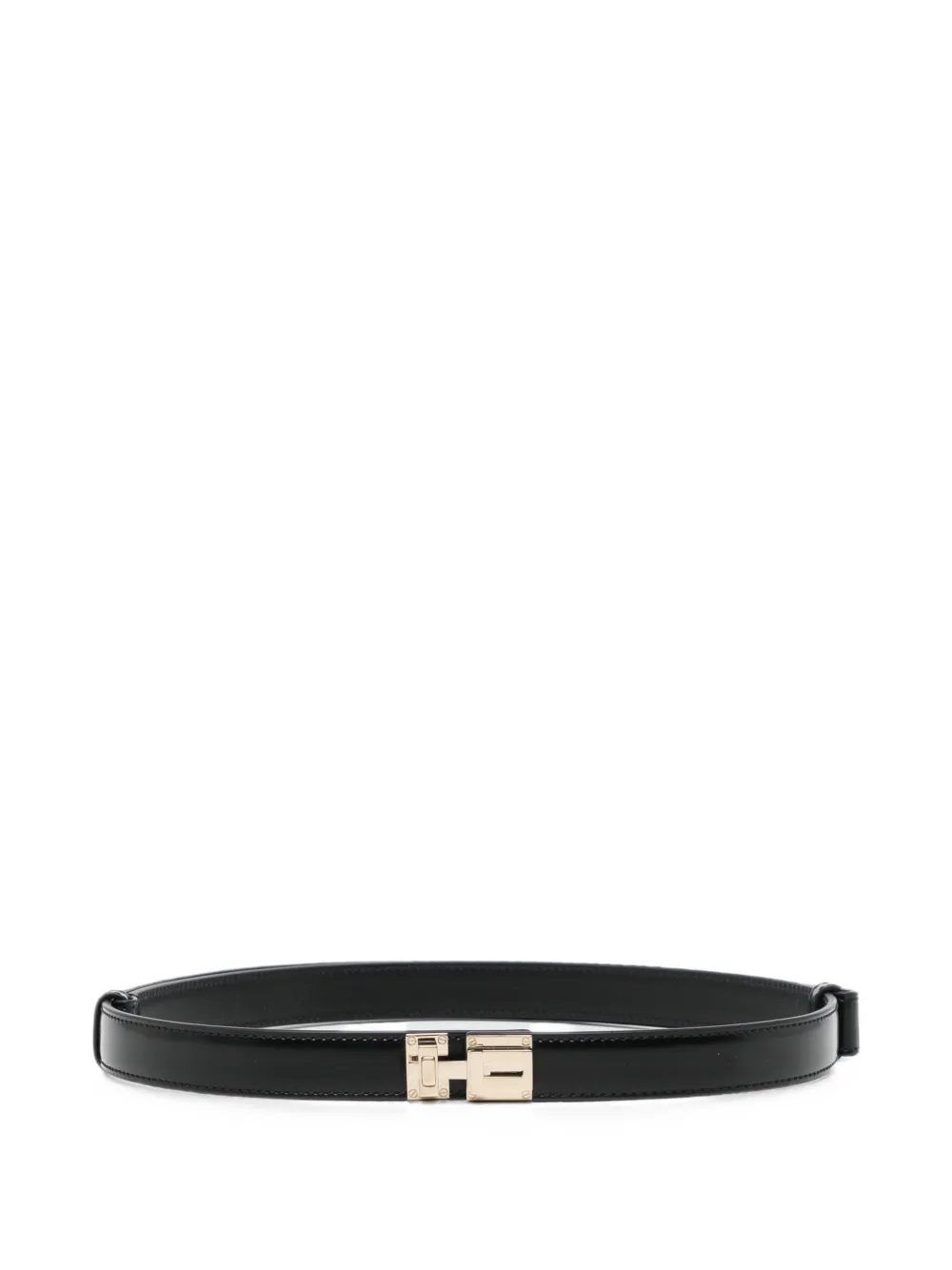 TOM FORD Spazzolato leather T latch belt