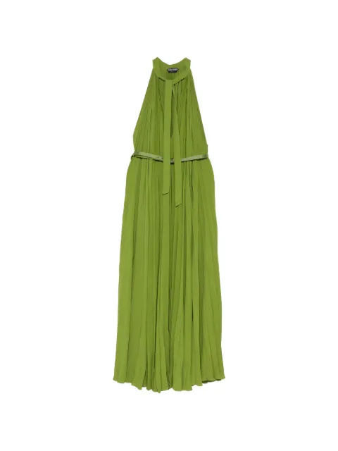 TOM FORD Sunray Plissé Lavalliere pleated dress