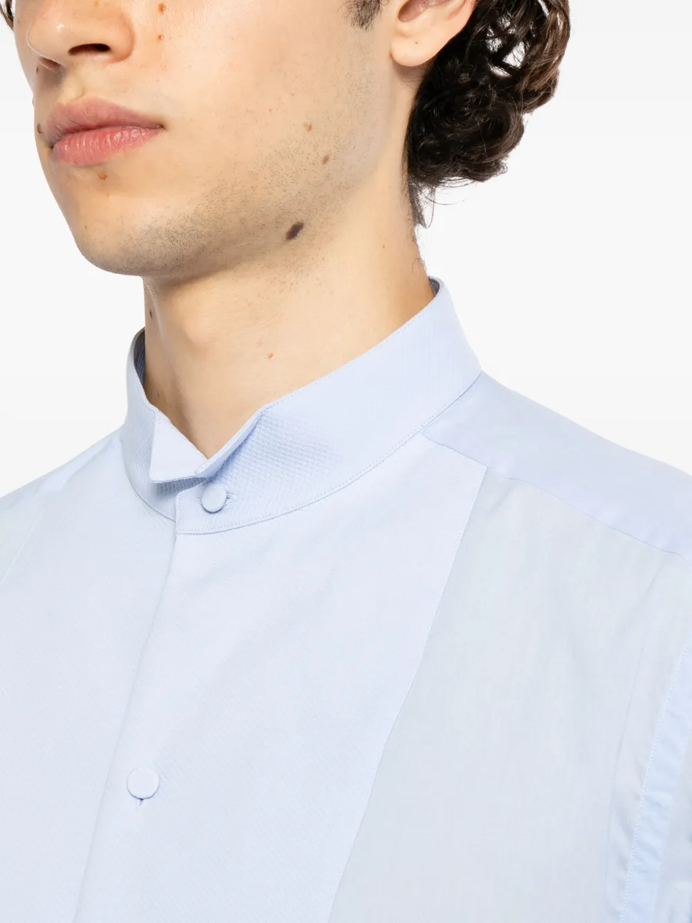 TOM FORD Overhemd met verwassen effect Blauw