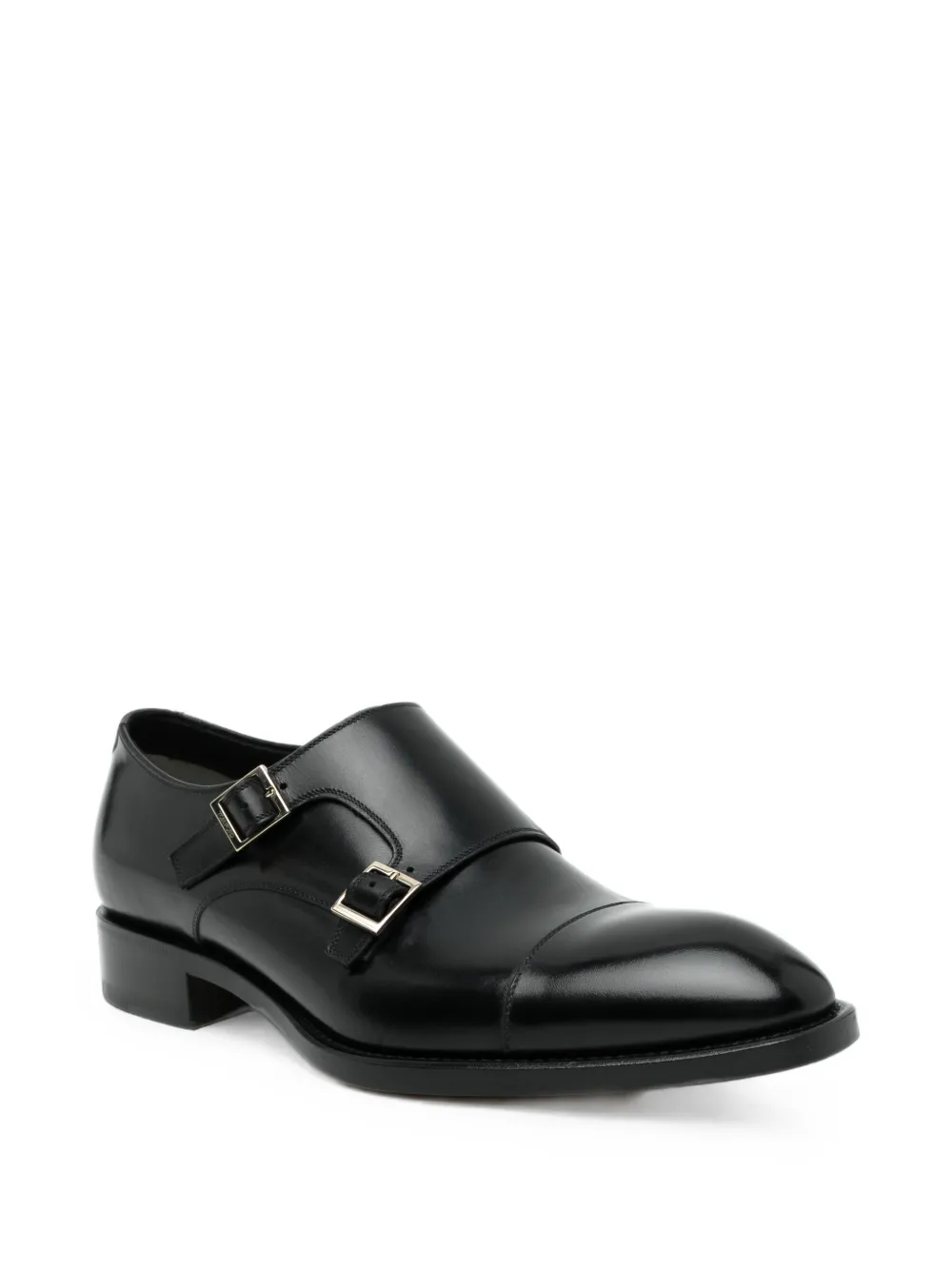 TOM FORD Vincent double monk strap loafers Zwart