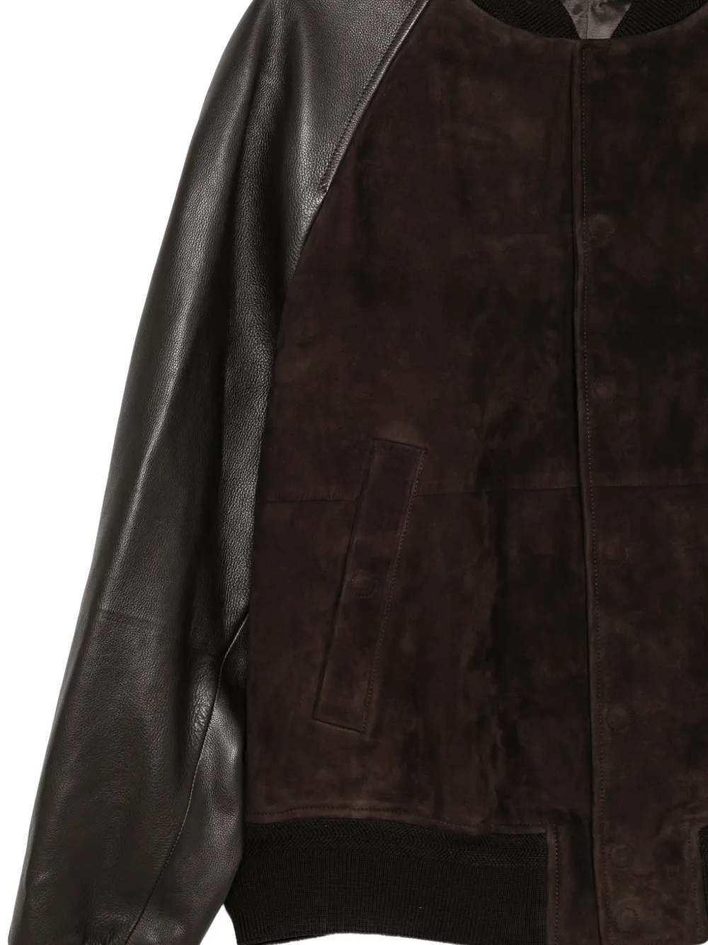 TOM FORD Suède bomberjack Bruin