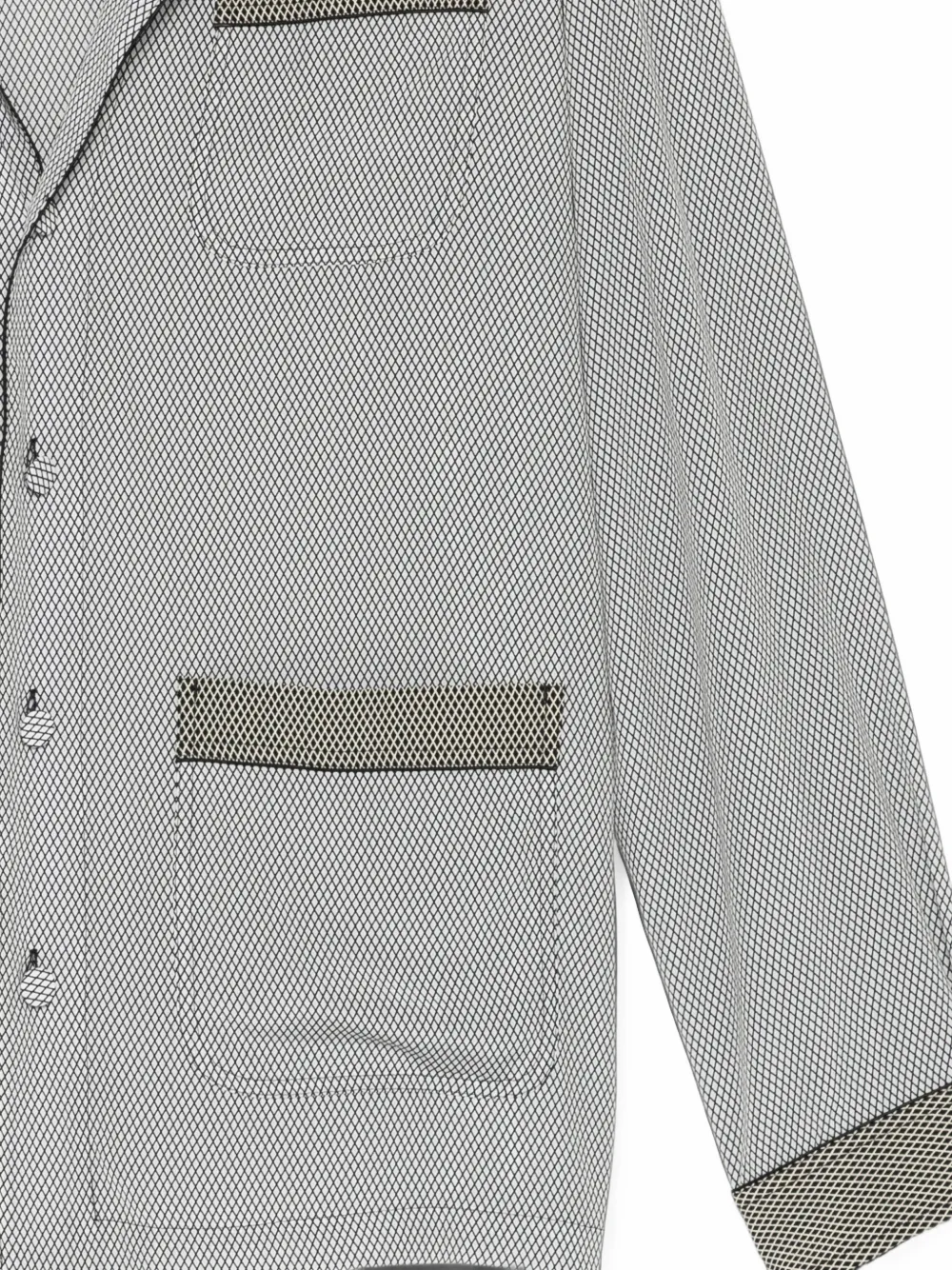TOM FORD Crêpe de chine pyjamashirt met print Beige