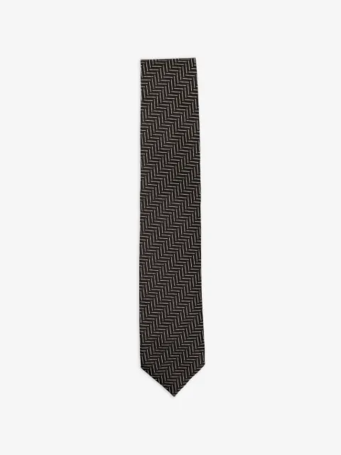 TOM FORD herringbone-pattern silk tie