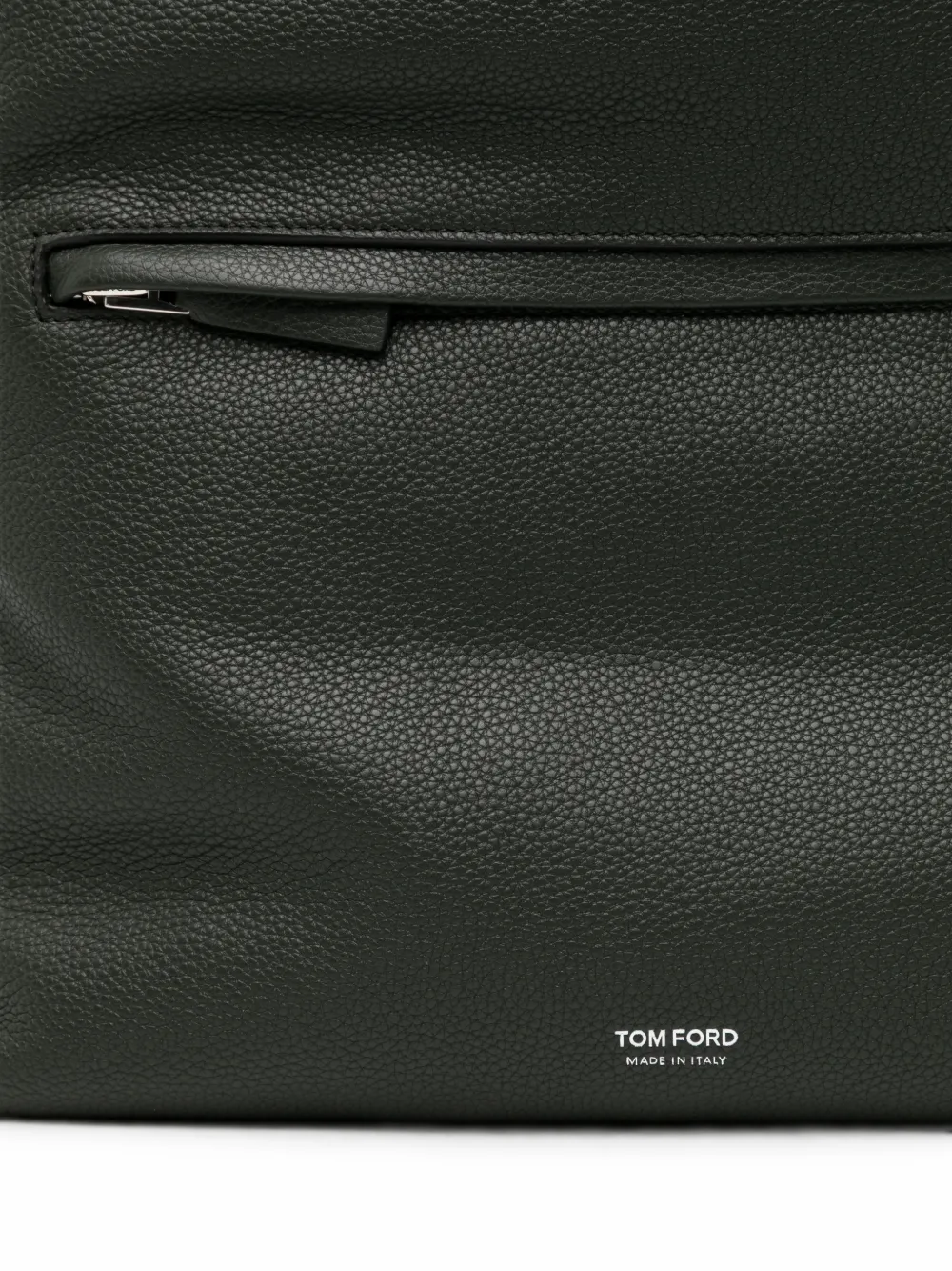 Tom Ford Leather Backpack In Green