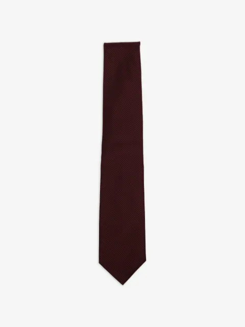 TOM FORD houndstooth-pattern silk tie