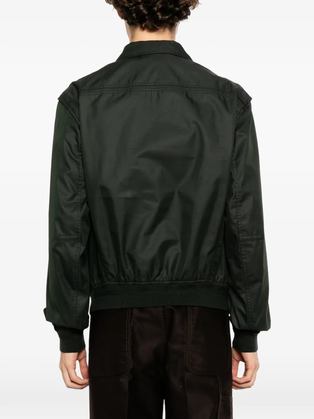 TOM FORD Jack met fijne twill kraag Groen