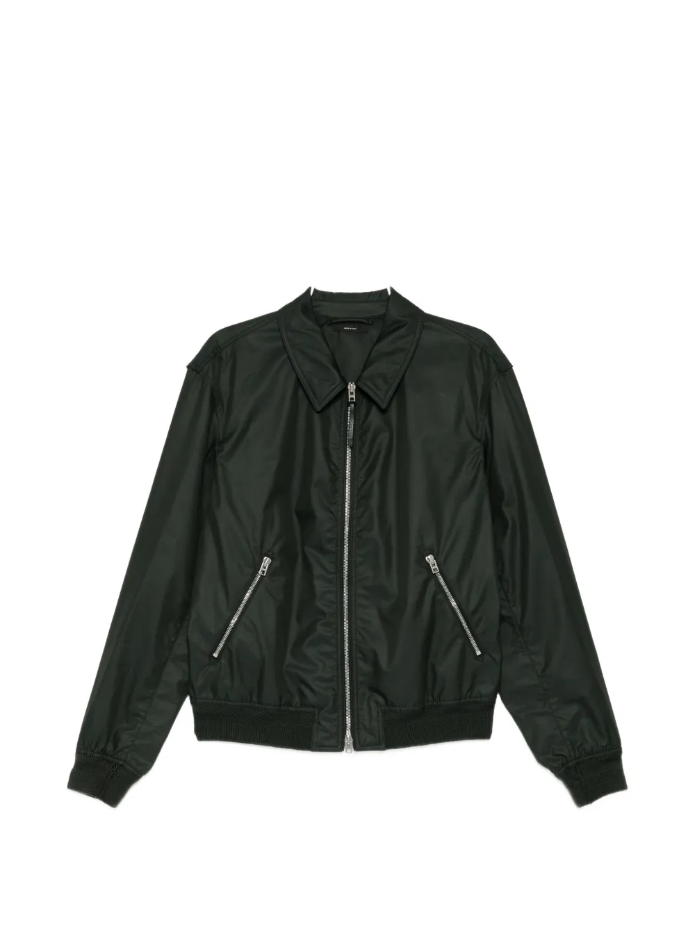 TOM FORD fine twill collar jacket - Grün