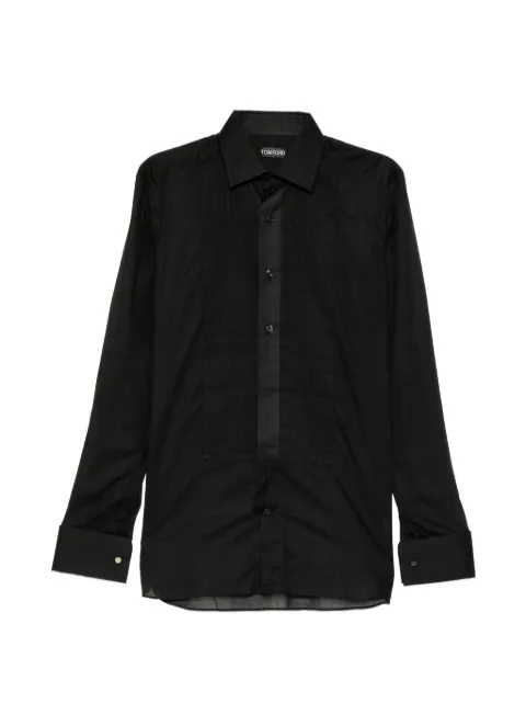 TOM FORD camisa de noche plisada