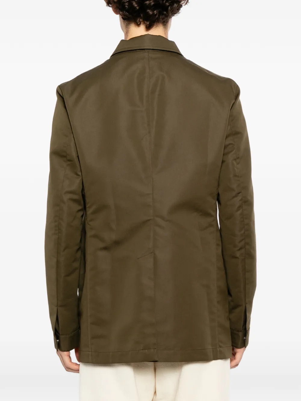 TOM FORD Legerjack met enkele rij knopen Groen