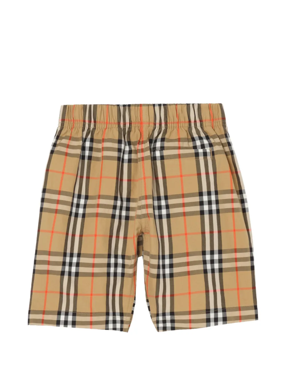 Burberry Kids Check katoenen cargo shorts Beige