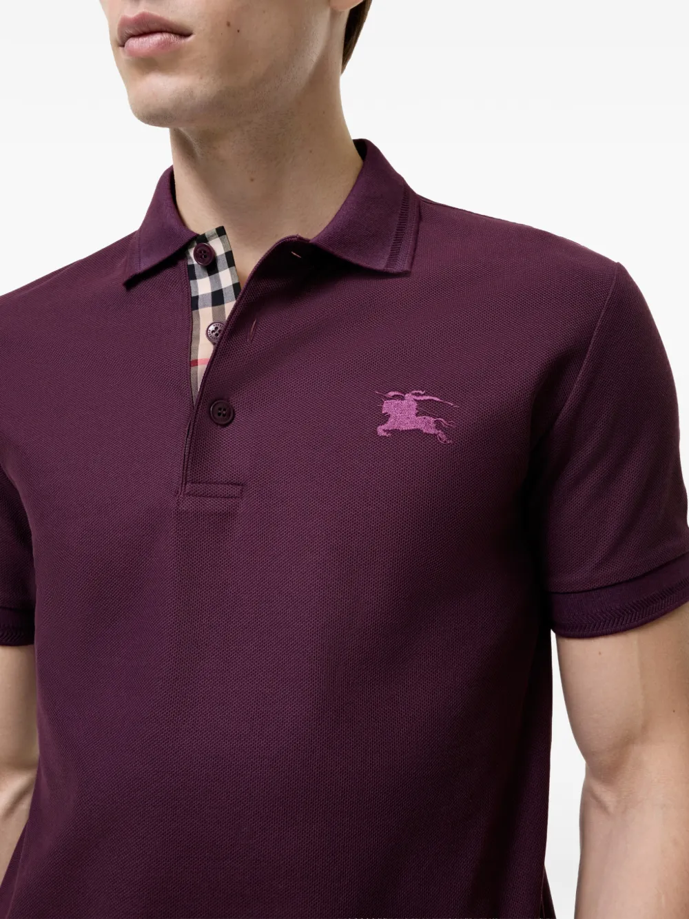 Burberry Katoenen poloshirt Paars