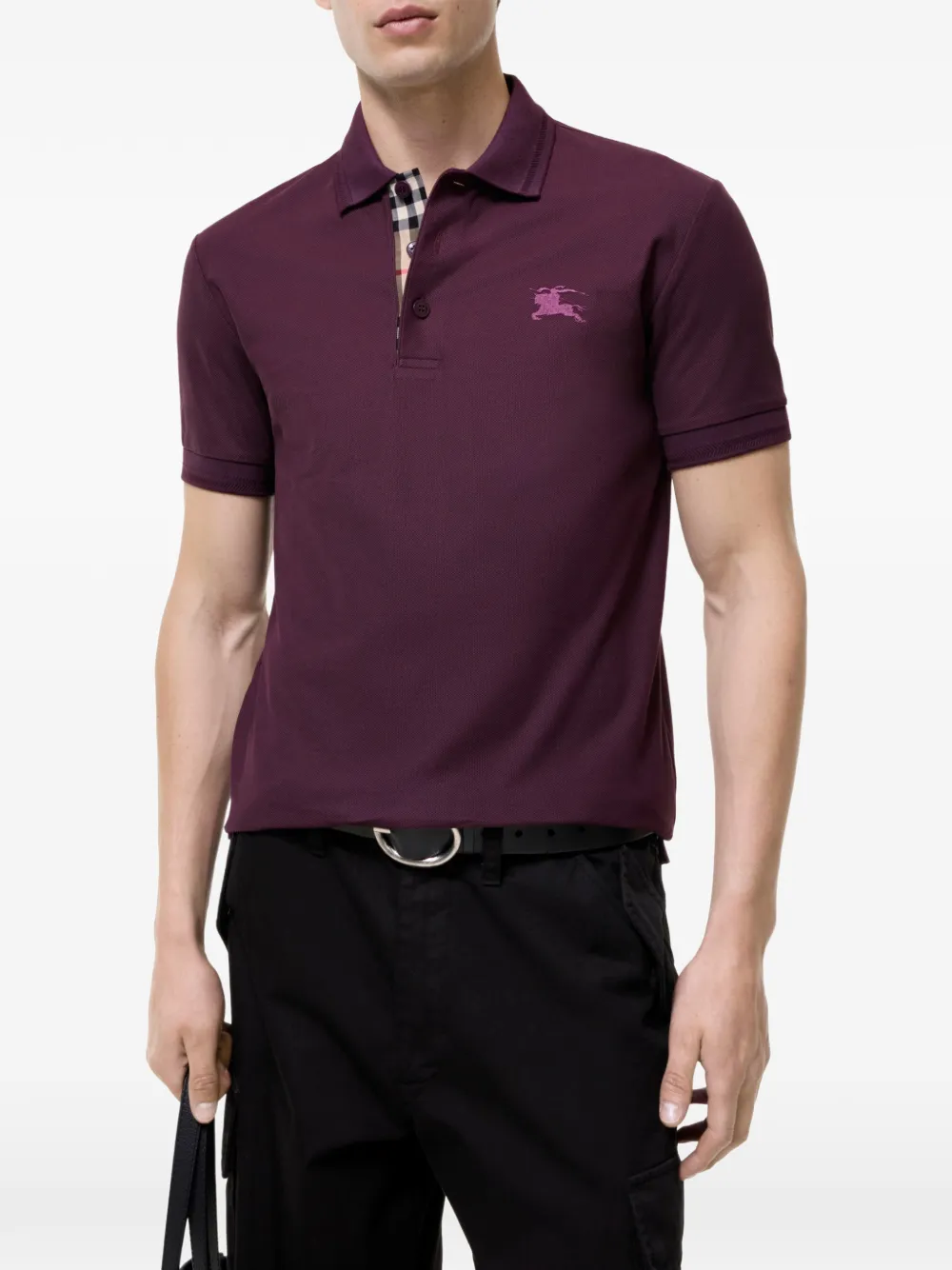 Burberry Katoenen poloshirt Paars