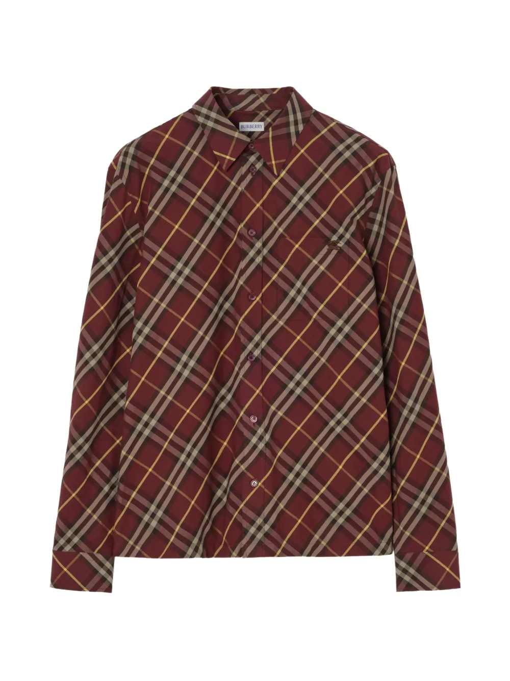 Burberry Kariertes Baumwollhemd - Rot