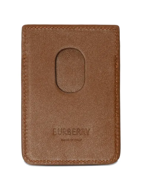 Burberry pop Check magnetic card case