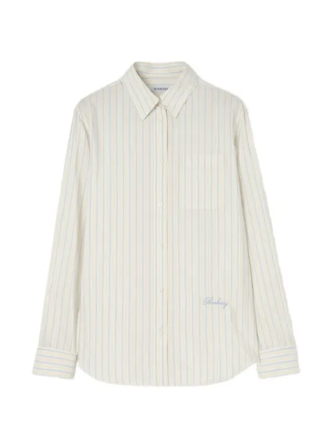 Burberry camisa de ajuste clásico a rayas