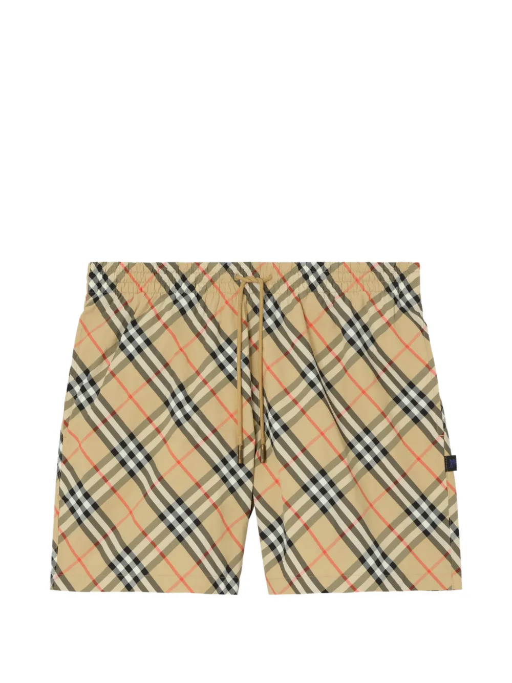 Burberry Check swim shorts - Toni neutri