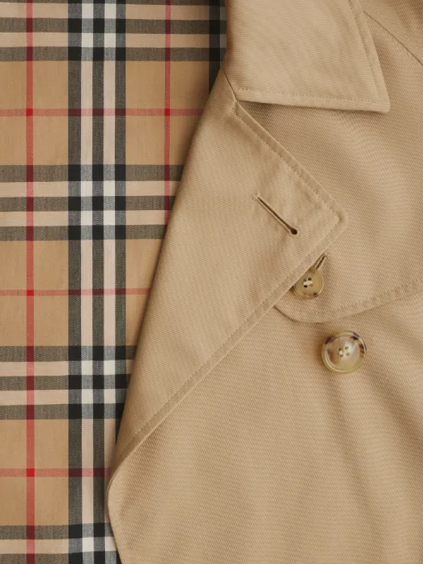 Burberry Cropped Mayfair Heritage Trench Jacket | Neutrals | FARFETCH