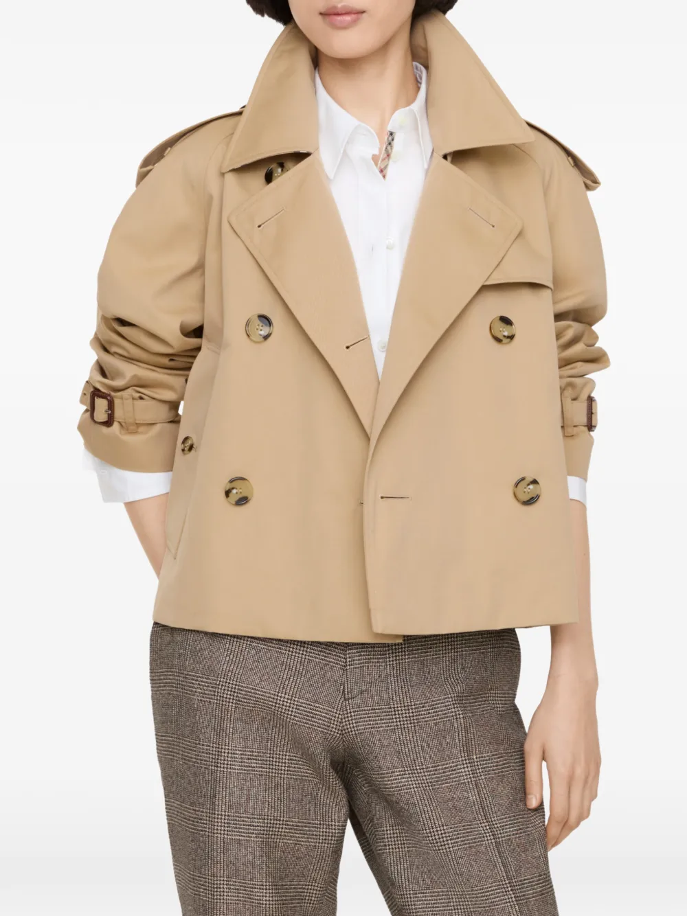 Burberry Mayfair Heritage cropped trenchcoat Beige