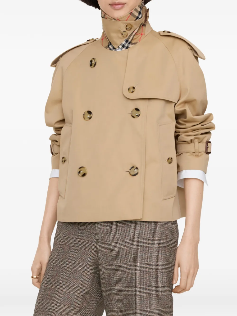Burberry Mayfair Heritage cropped trenchcoat Beige