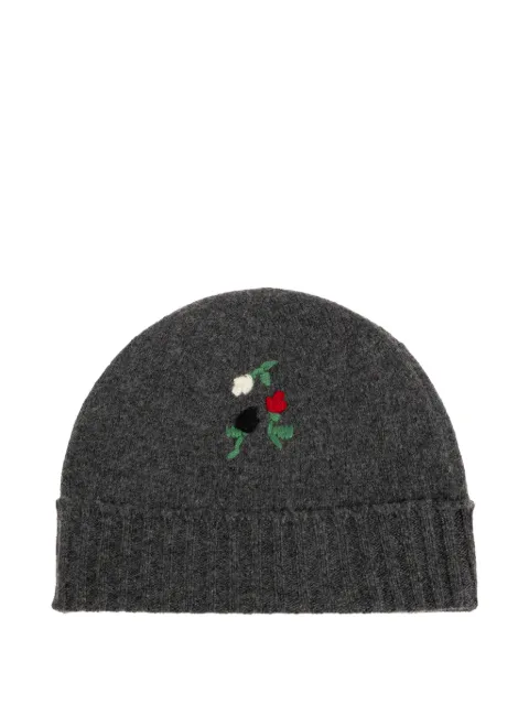 Marni floral-embroidered beanie hat