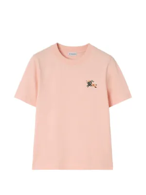 Burberry logo-print Cotton T-shirt | Pink | FARFETCH