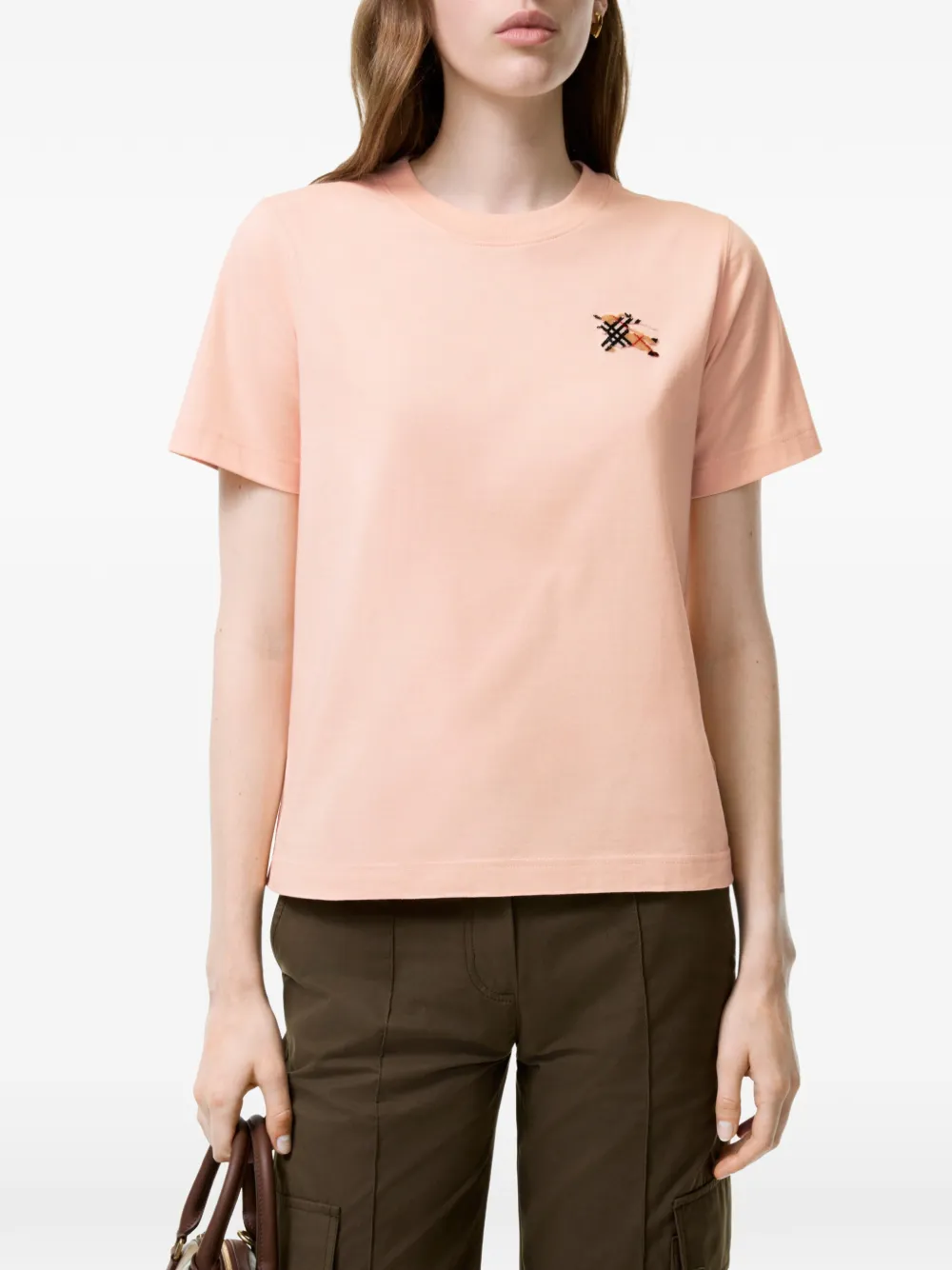 Burberry EKD katoenen T-shirt Roze