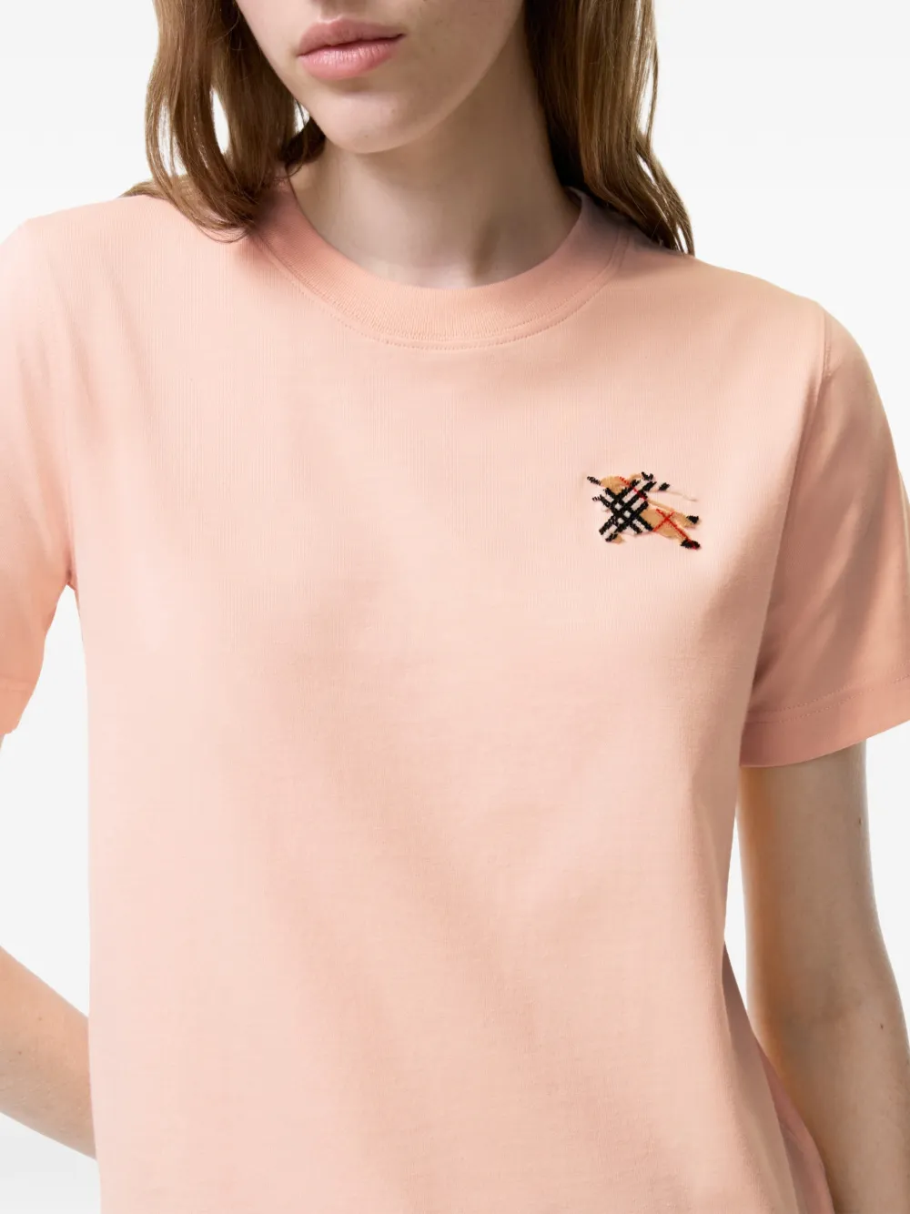 Burberry EKD katoenen T-shirt Roze