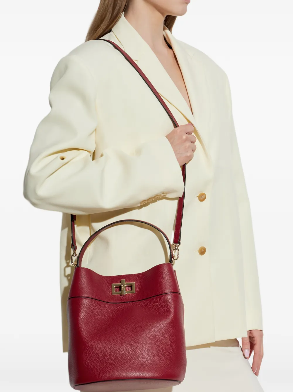Furla Amelia medium bucket-tas Rood