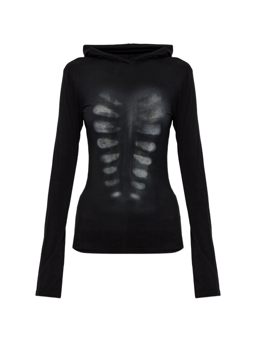 AVAVAV X-ray printed long-sleeve hoodie - Nero