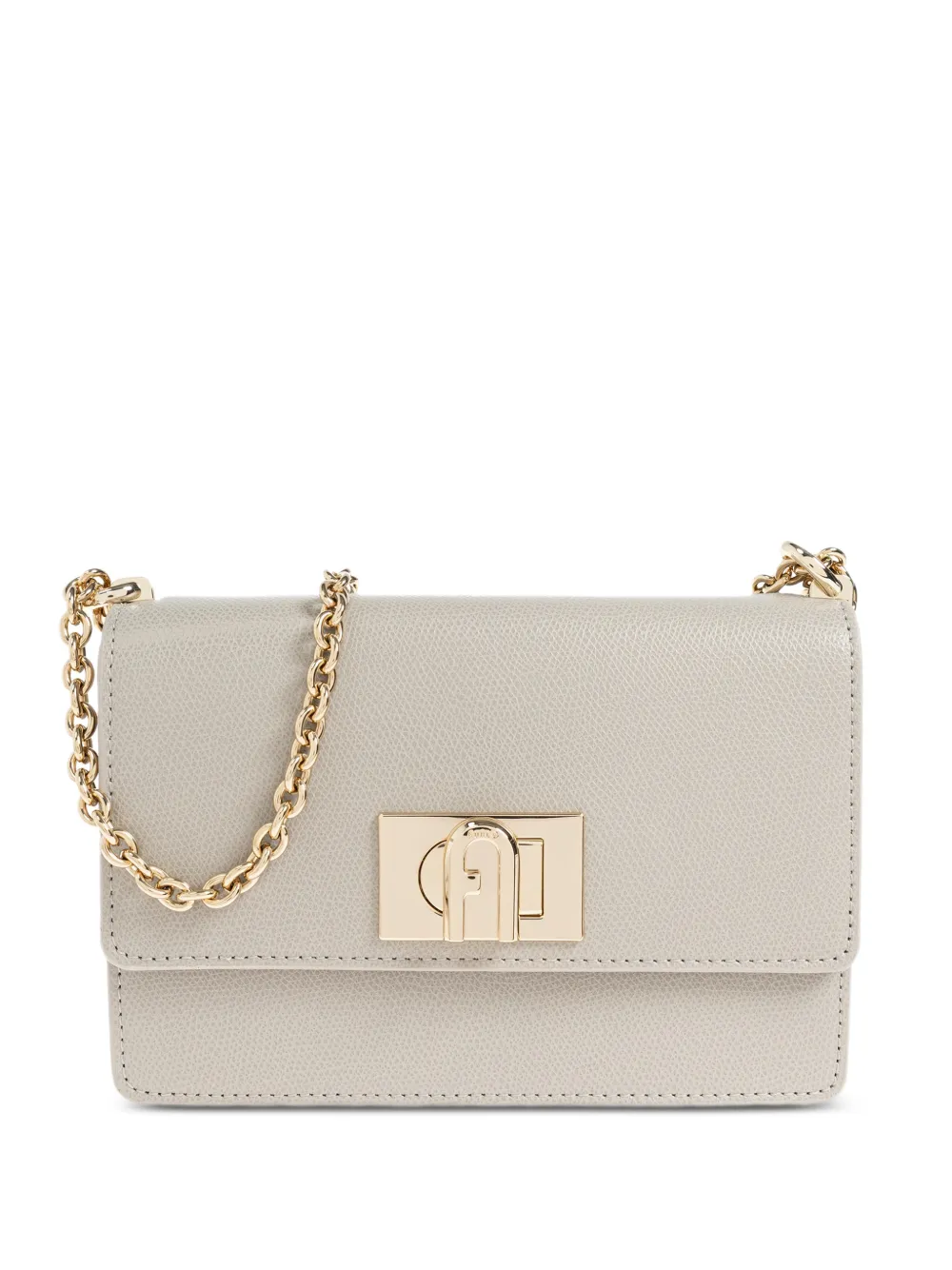 Furla mini 1927 leather shoulder bag - Grey