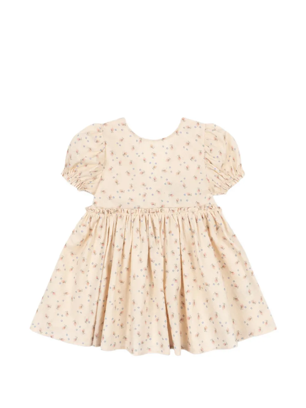 Konges Sløjd Evia floral-print bow-detail dress - Toni neutri
