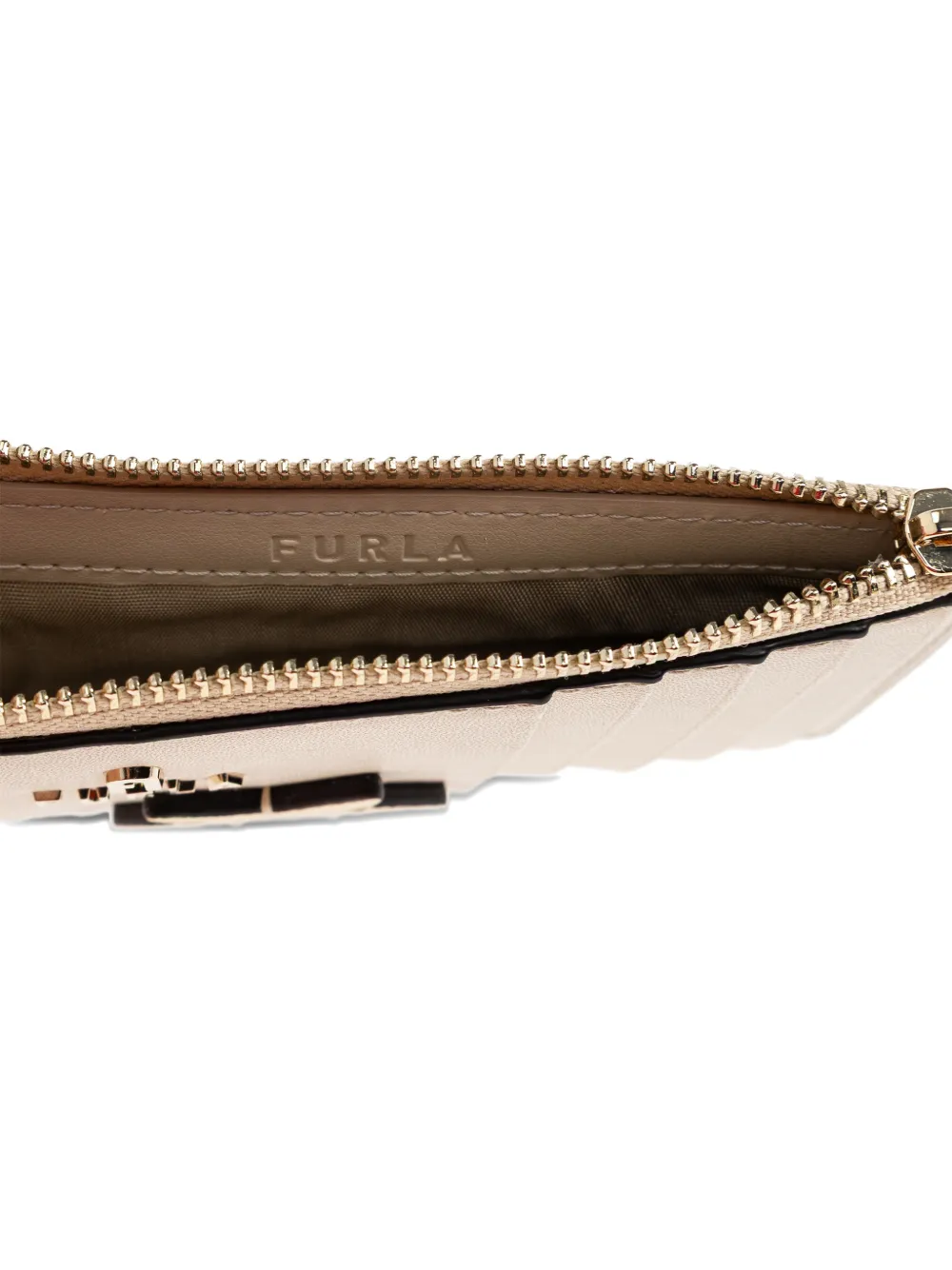 Furla Camelia medium pasjeshouder met sterpatch Beige