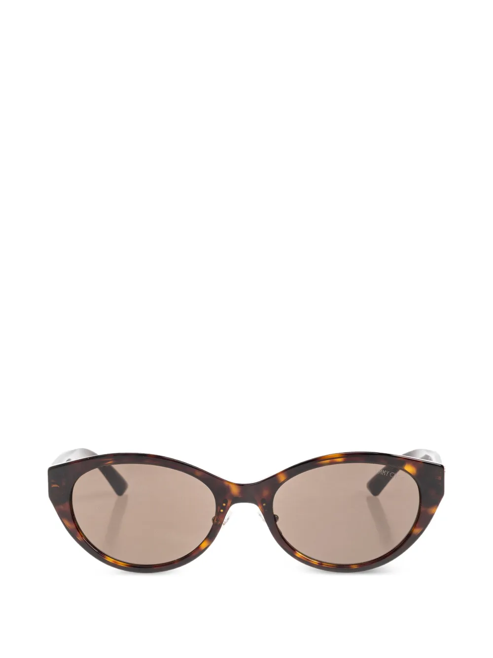 Jimmy Choo Eyewear tortoiseshell-effect cat-eye sunglasses - Marrone