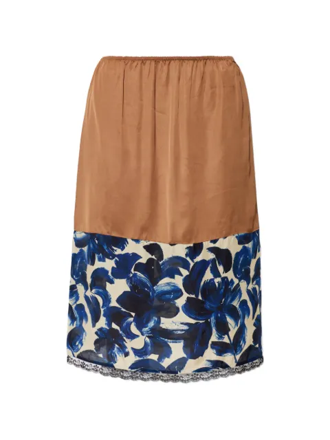 MUNTHE Ninia floral-print midi skirt