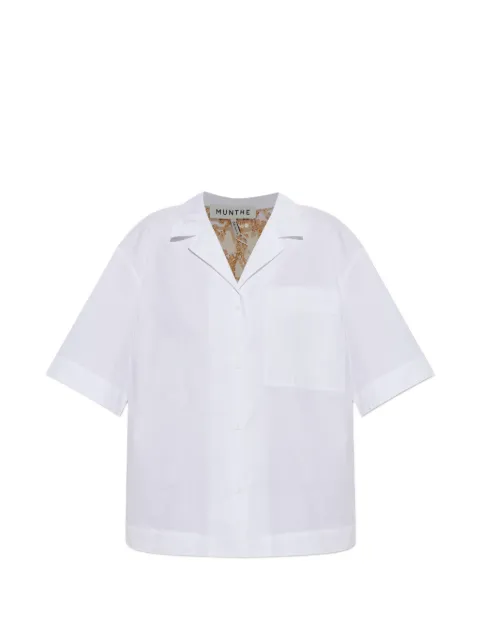 MUNTHE Naoko sequin-embellished short-sleeve shirt