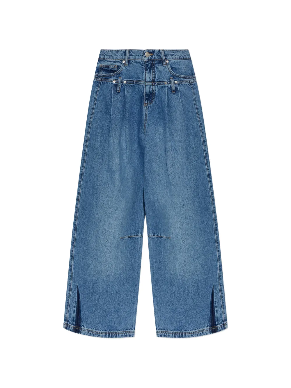 MUNTHE Jeans Nezzasin con spacco laterale - Blu