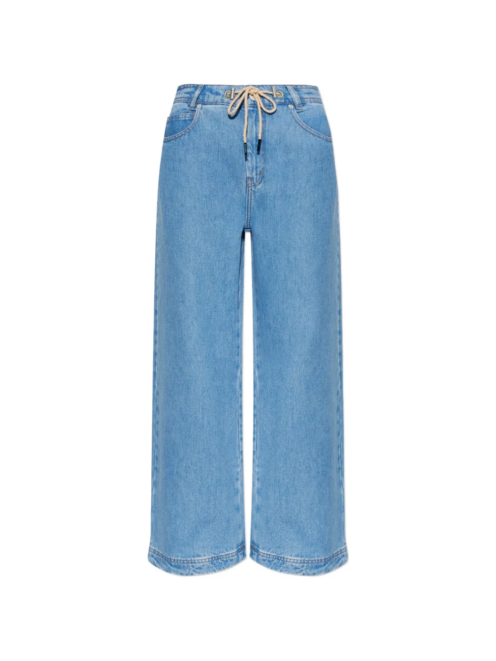 MUNTHE Obey drawstring wide-leg jeans - Blu