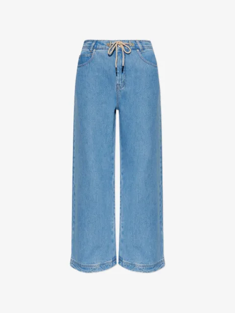 MUNTHE Obey drawstring wide-leg jeans