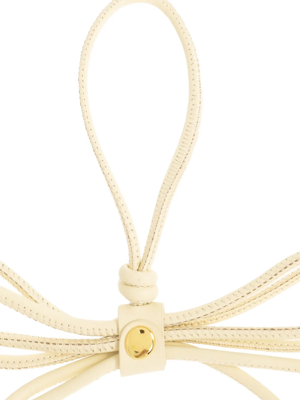 Furla Poppy leren tas met strikdetail Geel